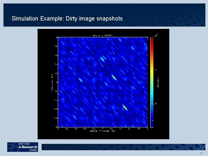 Simulation Example: Dirty image snapshots 27 Simulation Example: Dirty image snapshots 27