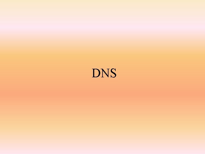 DNS 