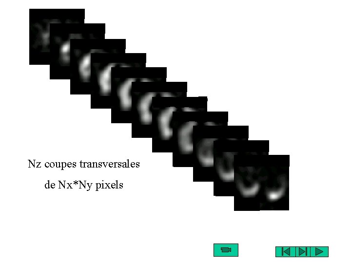 Nz coupes transversales de Nx*Ny pixels 