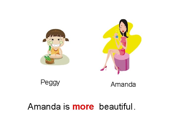 Peggy Amanda is more beautiful. 