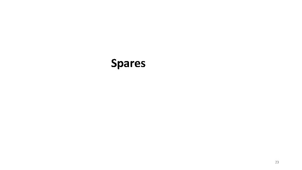 Spares 23 