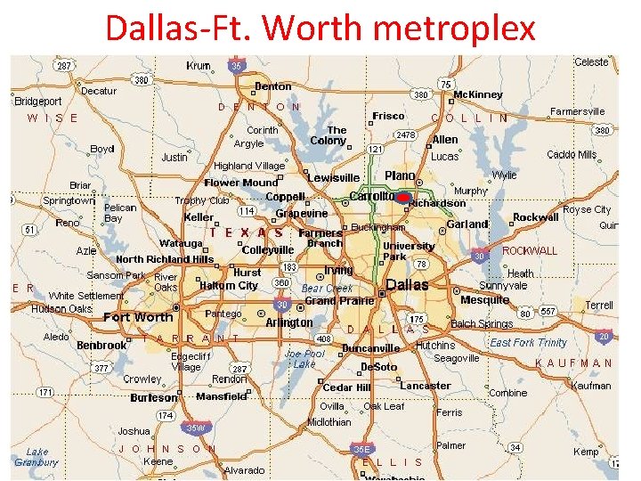 Dallas-Ft. Worth metroplex 