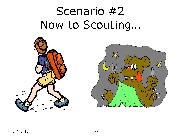 Scenario #2 Now to Scouting… N 5 -347 -16 27 