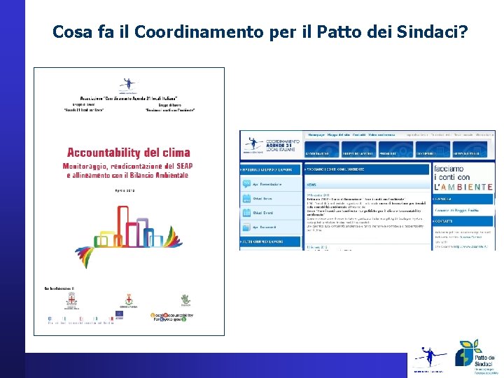 Cosa fa il Coordinamento per il Patto dei Sindaci? Cosa fa il Coordinamento per il Patto dei Sindaci?