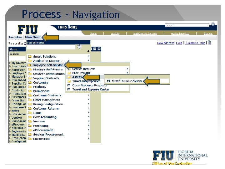 Process - Navigation Office of the Controller 