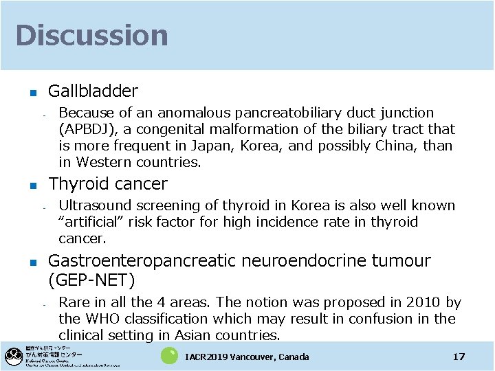 Discussion Gallbladder n - Because of an anomalous pancreatobiliary duct junction (APBDJ), a congenital