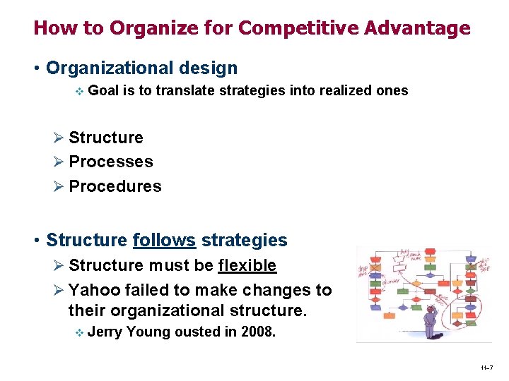 How to Organize for Competitive Advantage • Organizational design v Goal is to translate