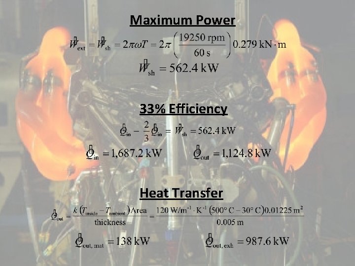 Maximum Power 33% Efficiency Heat Transfer 