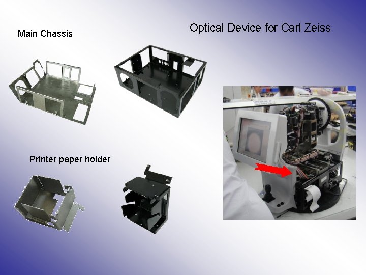 Main Chassis Printer paper holder Optical Device for Carl Zeiss 