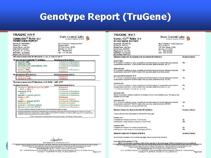 Genotype Report (Tru. Gene) 54 