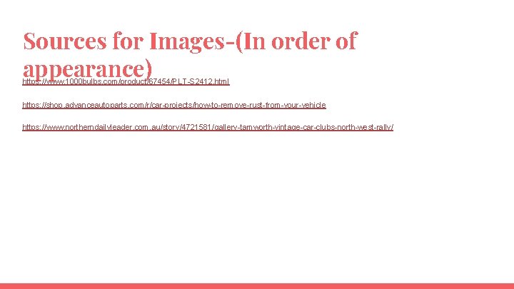 Sources for Images-(In order of appearance) https: //www. 1000 bulbs. com/product/67454/PLT-S 2412. html https: