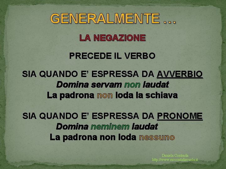 La Costruzione Della Frase Latina Lordine Delle Parole