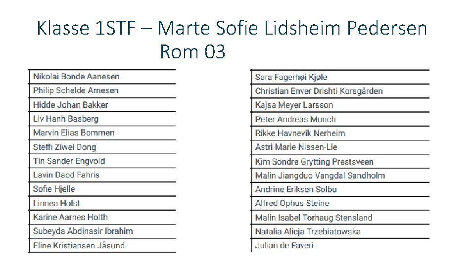Klasse 1 STF – Marte Sofie Lidsheim Pedersen Rom 03 