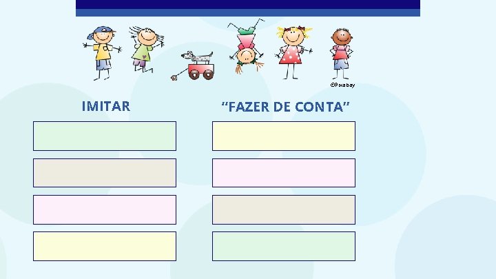 ©Pixabay IMITAR “FAZER DE CONTA” 