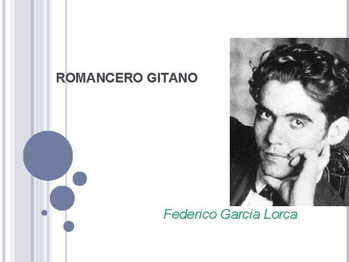 ROMANCERO GITANO Federico Garcia Lorca 