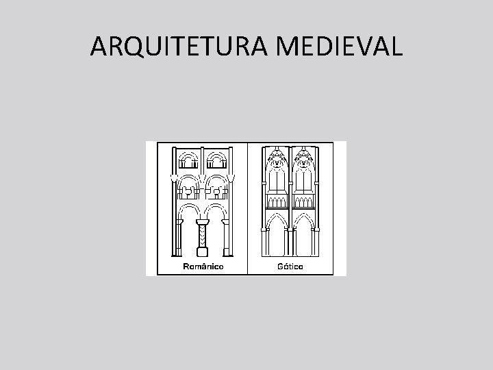 ARQUITETURA MEDIEVAL 