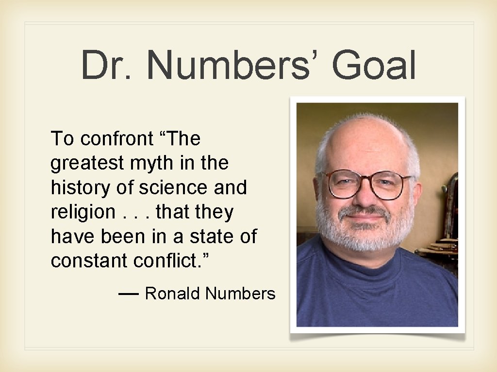Numbers Myth Mythbusting Are science and religion really at war