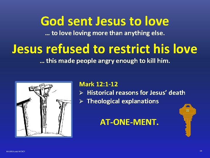 God sent Jesus to love … to love loving more than anything else. Jesus