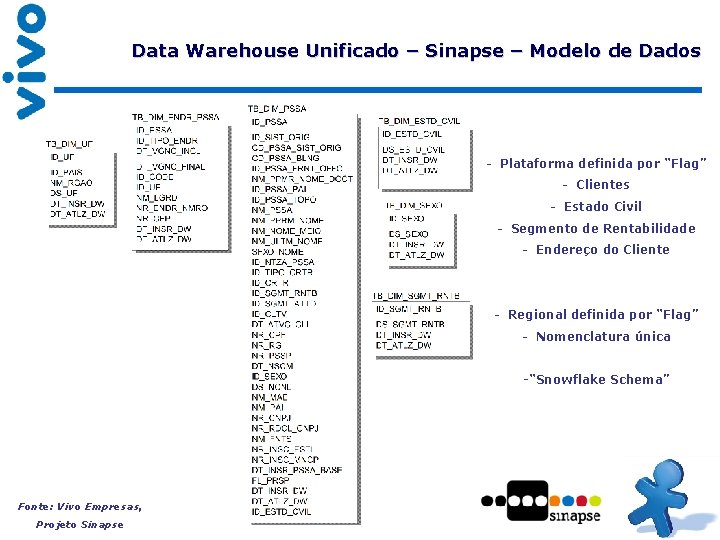 Data Warehouse Unificado – Sinapse – Modelo de Dados - Plataforma definida por “Flag”