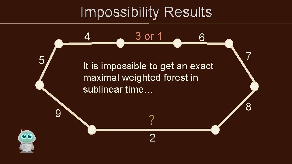 Impossibility Results 4 5 3 or 1 6 It is impossible to get an Impossibility Results 4 5 3 or 1 6 It is impossible to get an