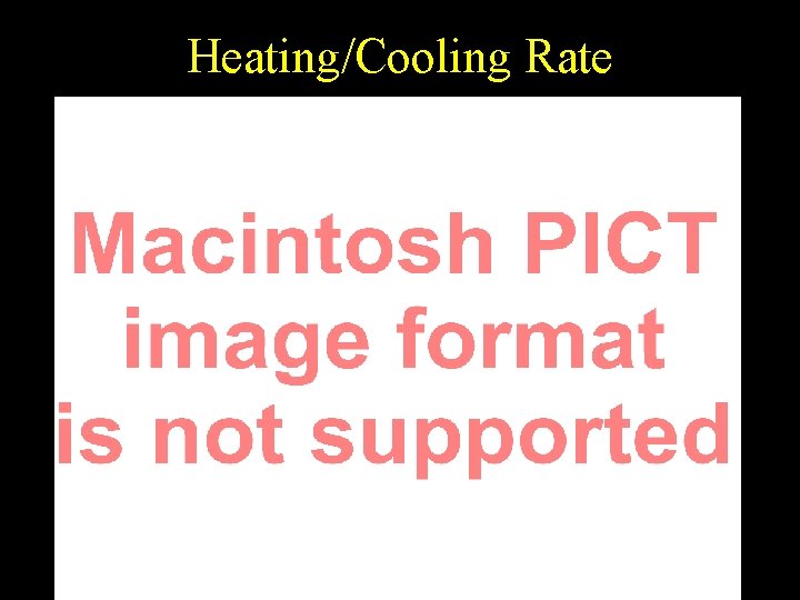 Heating/Cooling Rate 