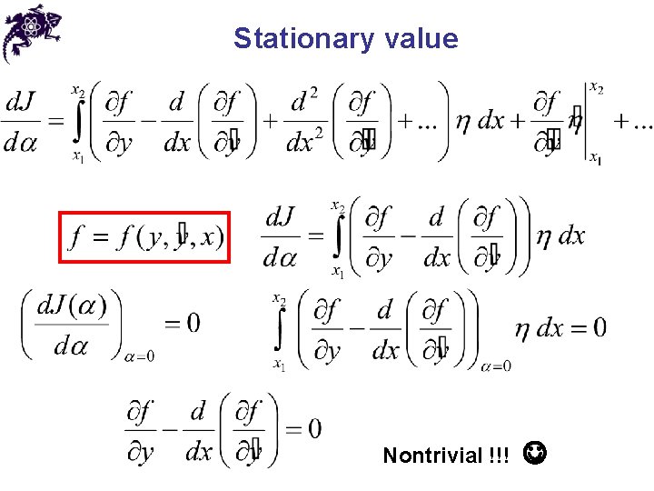 Stationary value Nontrivial !!! 