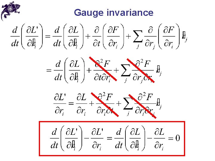 Gauge invariance 