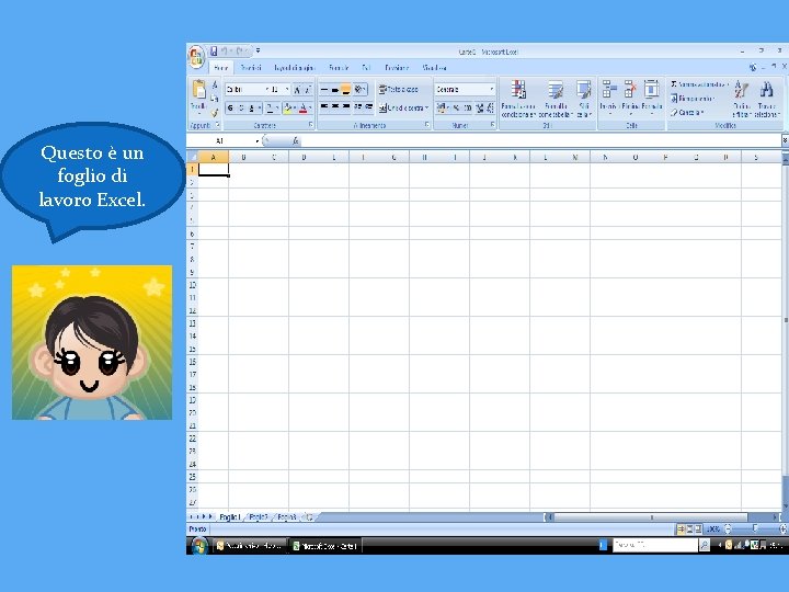 Questo è un foglio di lavoro Excel. 