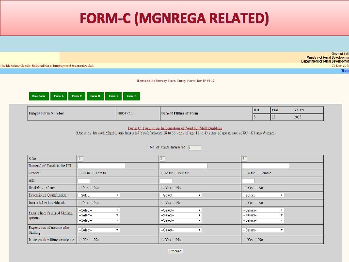 FORM-C (MGNREGA RELATED) 