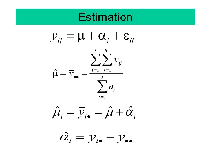 Estimation 