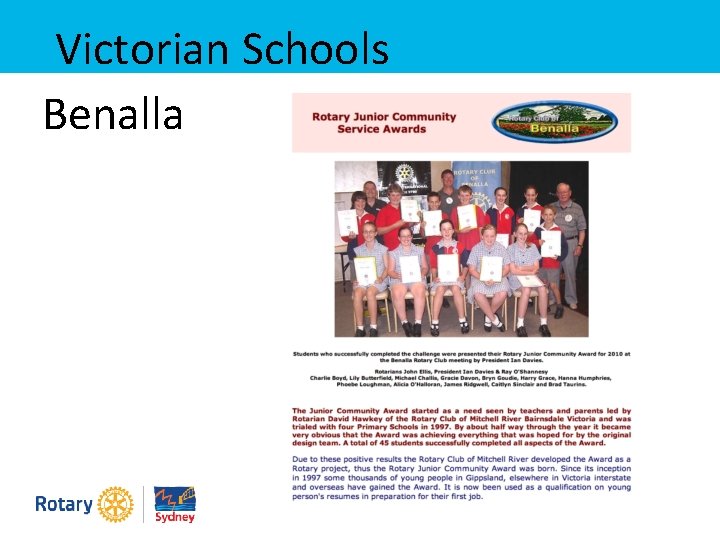 Victorian Schools Benalla 