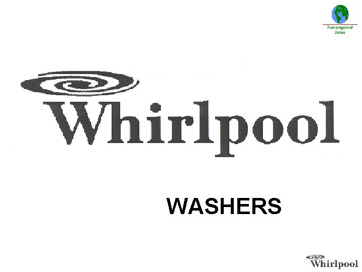 Transregional Sales WASHERS 