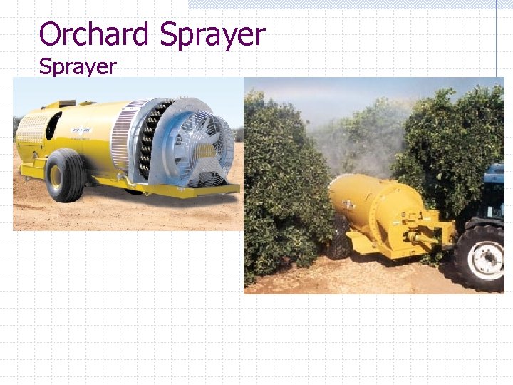 Orchard Sprayer 