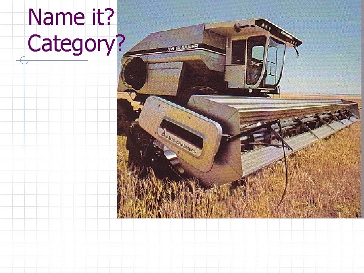 Name it? Category? 