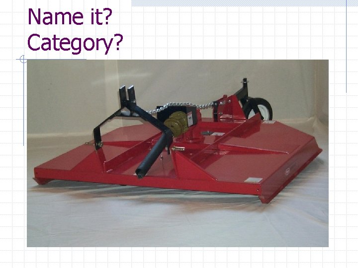 Name it? Category? 