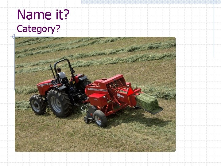 Name it? Category? 