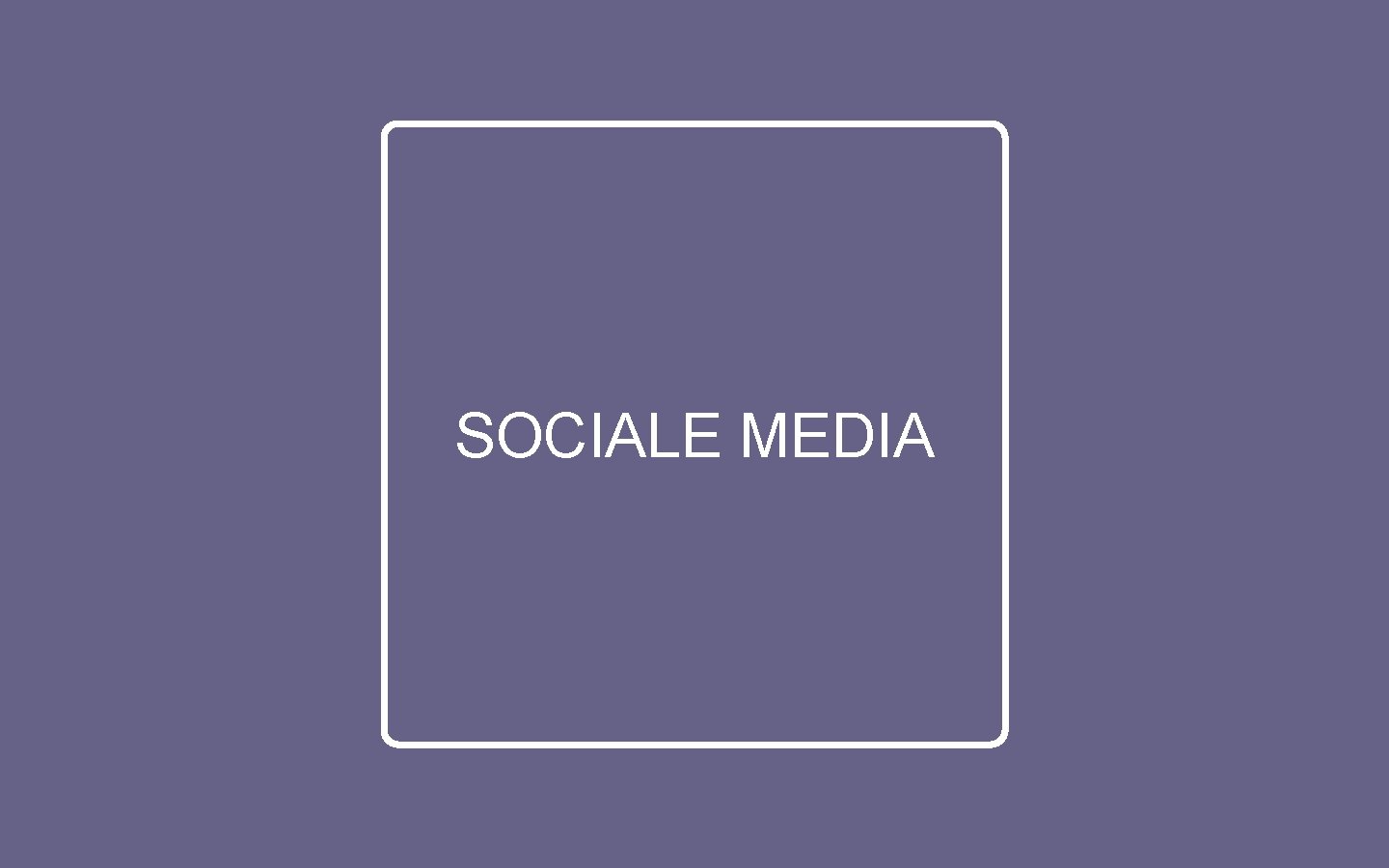 SOCIALE MEDIA 