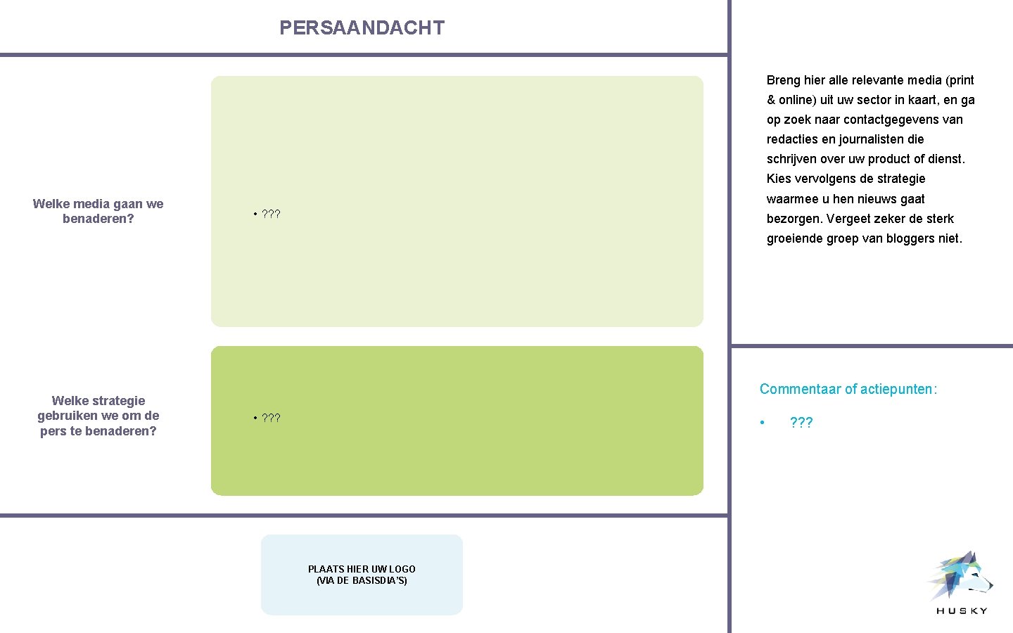 PERSAANDACHT Breng hier alle relevante media (print & online) uit uw sector in kaart,