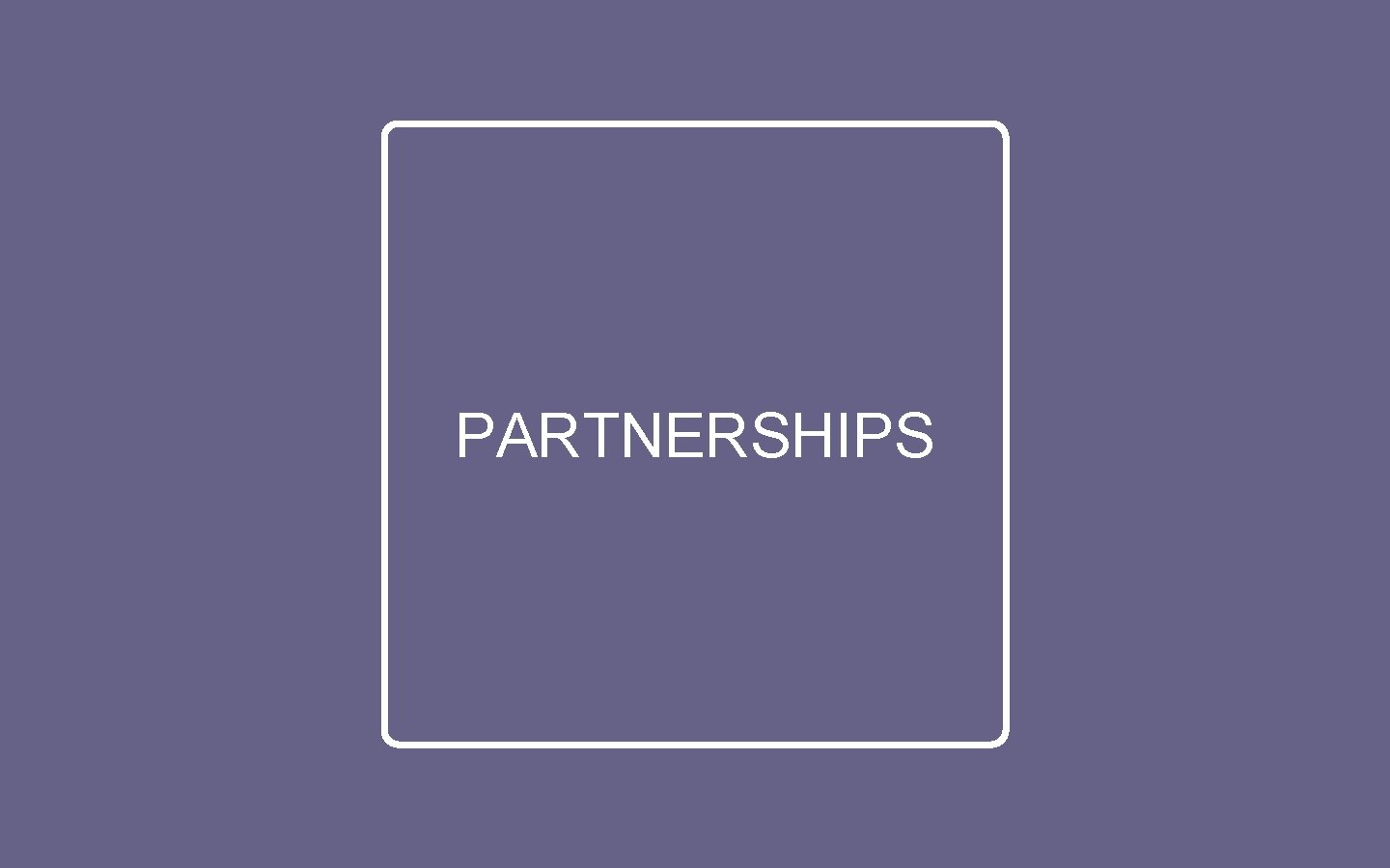 PARTNERSHIPS 