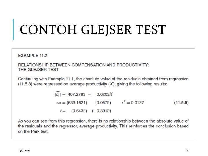 CONTOH GLEJSER TEST 3/3/2021 19 