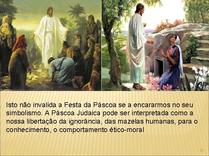  Isto não invalida a Festa da Páscoa se a encararmos no seu simbolismo.