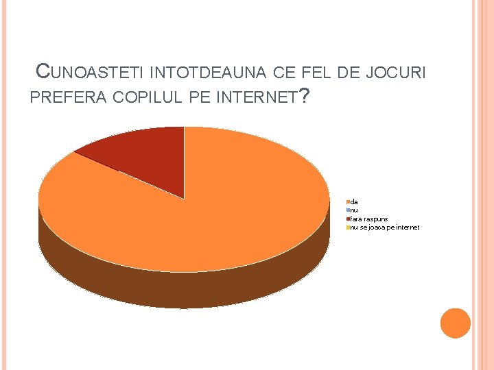 CUNOASTETI INTOTDEAUNA CE FEL DE JOCURI PREFERA COPILUL PE INTERNET? da nu fara raspuns