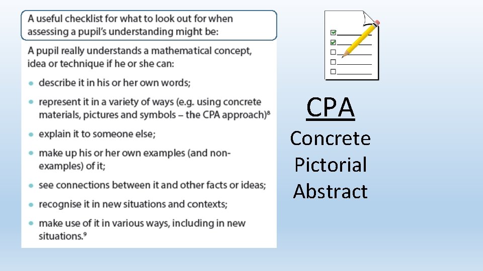 CPA Concrete Pictorial Abstract 