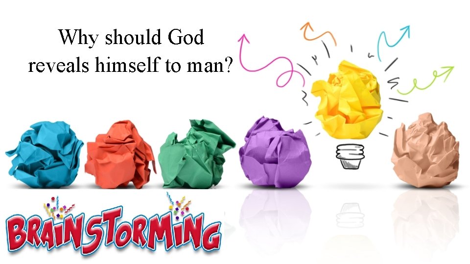 Why should God reveals himself to man? 