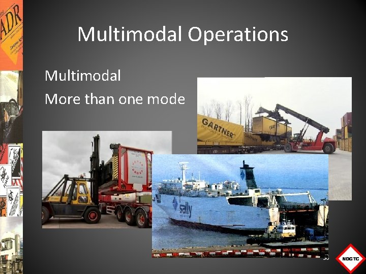 Multimodal Operations Multimodal More than one mode 56 