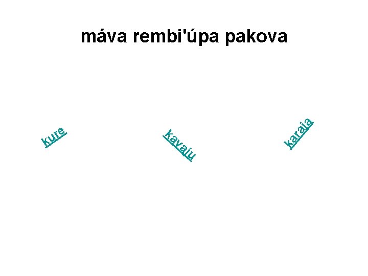 va ra ka ju ka e r u k ja máva rembi'úpa pakova 