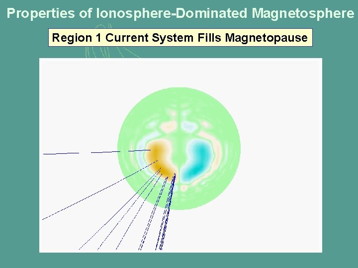 Properties of Ionosphere-Dominated Magnetosphere Region 1 Current System Fills Magnetopause Region 1 Current Contours