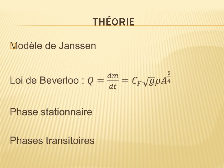 THÉORIE � 