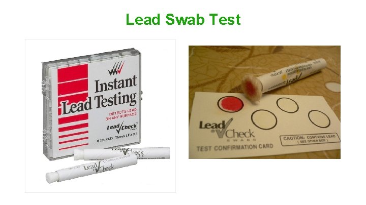 Lead Swab Test 