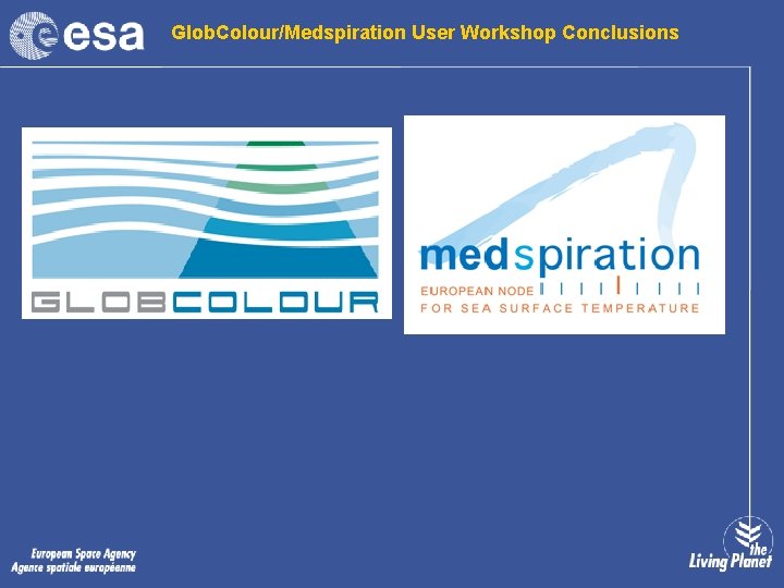 Glob. Colour/Medspiration User Workshop Conclusions 